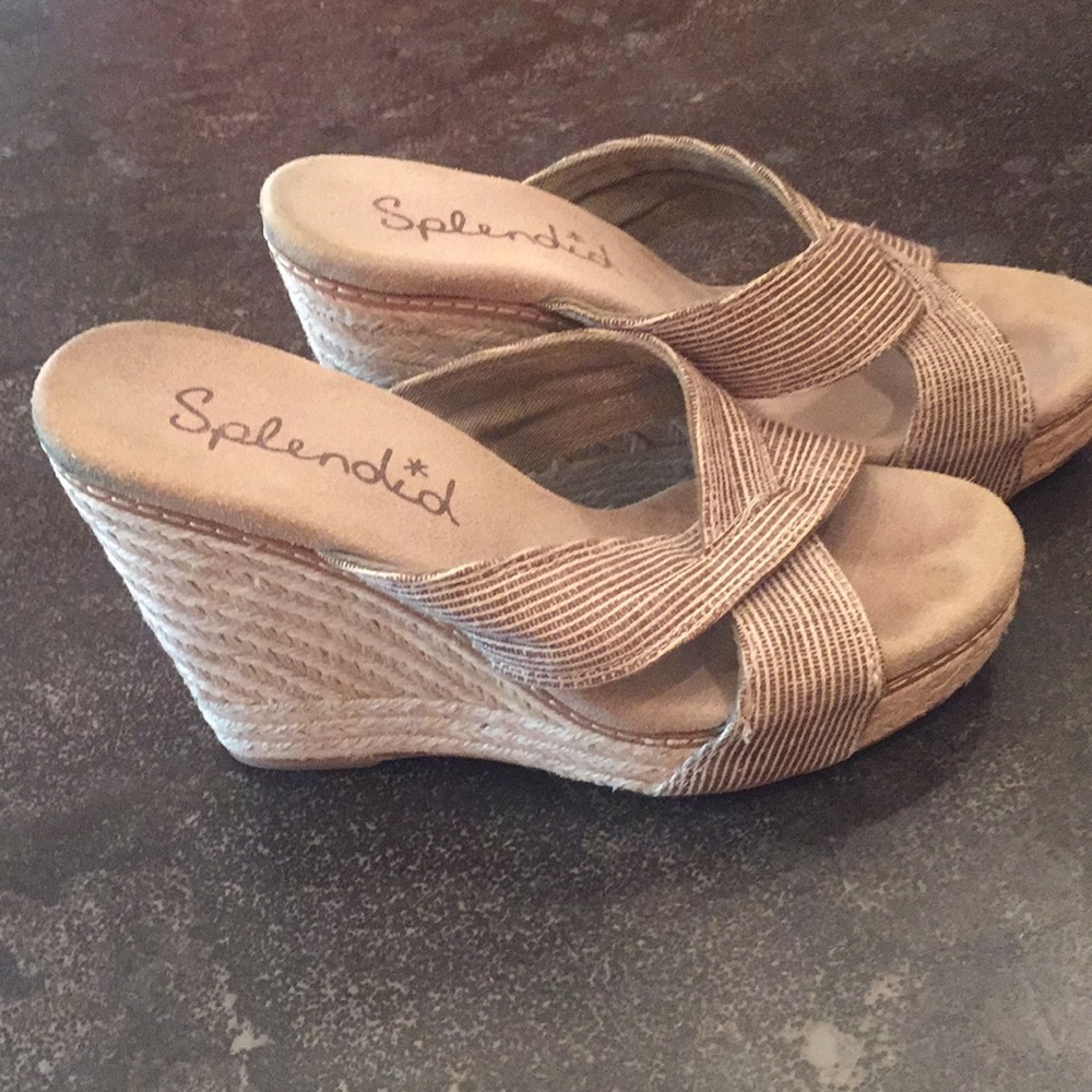 Splendid espadrille wedge sandals